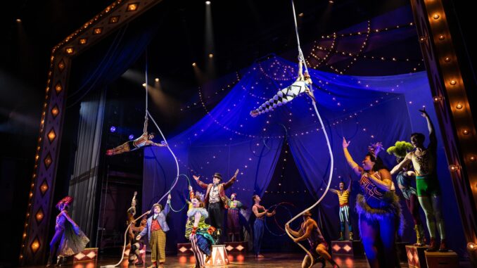 6 cast with acrobats and costumes